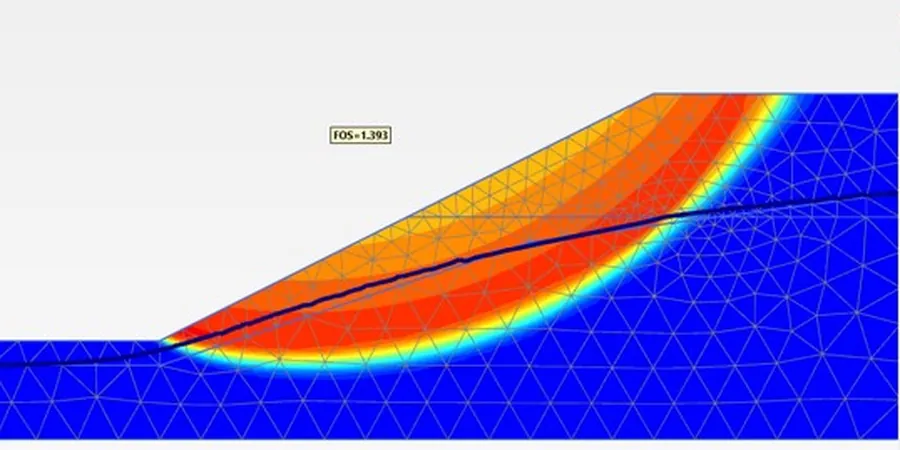 Illustrative image of Slope failure analysis in Cincinnati