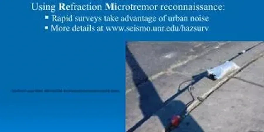 Illustrative image of Seismic microzonation in Cincinnati